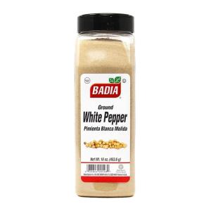 imageBadia Ground White Pepper 16 oz  Smooth Mellow Heat and Delicate Flavor for Light Sauces Soups Poultry and Seafood16 Ounce
