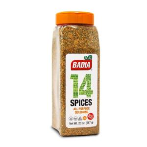 imageBadia 14 Spices SaltFree All Purpose Seasoning 20 oz  Savory Blend of Garlic Onion Herbs Spices ampamp Peppers