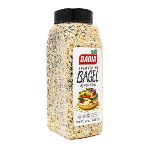 imageBadia Everything Bagel Seasoning Blend 55 oz  Sesame Seed Poppy Seed Garlic Onion and Salt22 Ounce Pack of 1