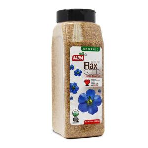 imageBadia Organic Ground Flax Seed 16 oz  Superfood High in Fiber ampamp Omega3 Certified Organic NonGMO Baking Smoothies ampamp Cooking1 Pound Pack of 1