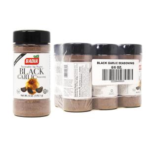 imageBadia Black Garlic Seasoning 6 Oz Pack of 6  Rich Savory ampamp Umami Flavor for Meat Seafood and Vegetables1 Ounce Pack of 6