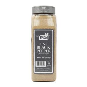 imageBadia Fine Ground Black Pepper 16 oz  Smooth Bold ampamp Aromatic Pure Black Pepper Flavor