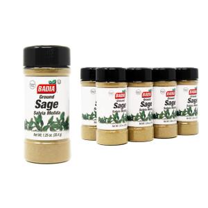 imageBadia Ground Sage 125 oz  Aromatic ampamp Flavorful Herb for Cooking ampamp Seasoning  Earthy Savory Flavor125 Oz Pack of 8