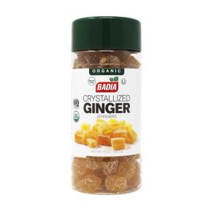 imageBadia Organic Crystallized Ginger 10 oz  Sweet ampamp Spicy Perfect for Baked Goods Desserts Sauces and Teas10 Ounce Pack of 1