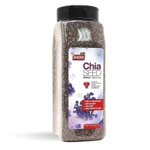 imageBadia Chia Seed 22 oz  High Fiber Omega3 Protein Energy Boost  Smoothies Yogurt Baking Oatmeal22 Ounce