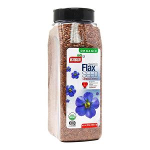 imageBadia Organic Whole Flax Seed 22 oz  Superfood High in Fiber ampamp Omega3 Certified Organic NonGMO for Baking Smoothies ampamp Cooking22 Ounce