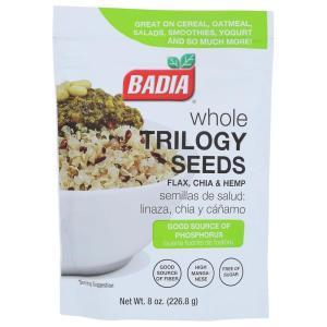 imageBadia Trilogy Health Seed Flax Chia Hemp Seeds Blend 8 oz  High Fiber Superfood Mix Omega3